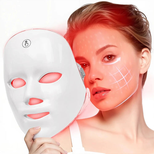 7 Color LED Red Light Therapy Face Mask