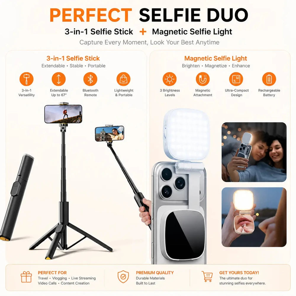 Phone Tripod Selfie Stick