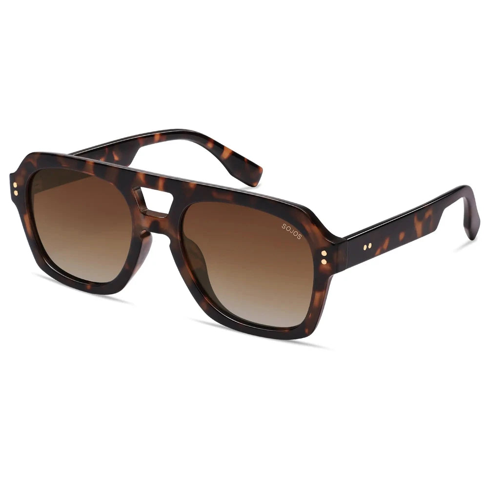 SOJOS Retro Polarized Aviator Sunglasses