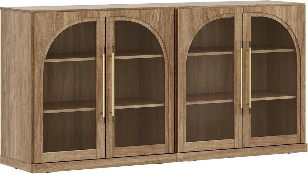 BELLEZE Modular Arched Glass Sideboard