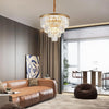 Modern Gold Crystal Chandelier