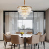 Modern Gold Crystal Chandelier