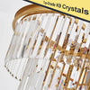 Modern Gold Crystal Chandelier