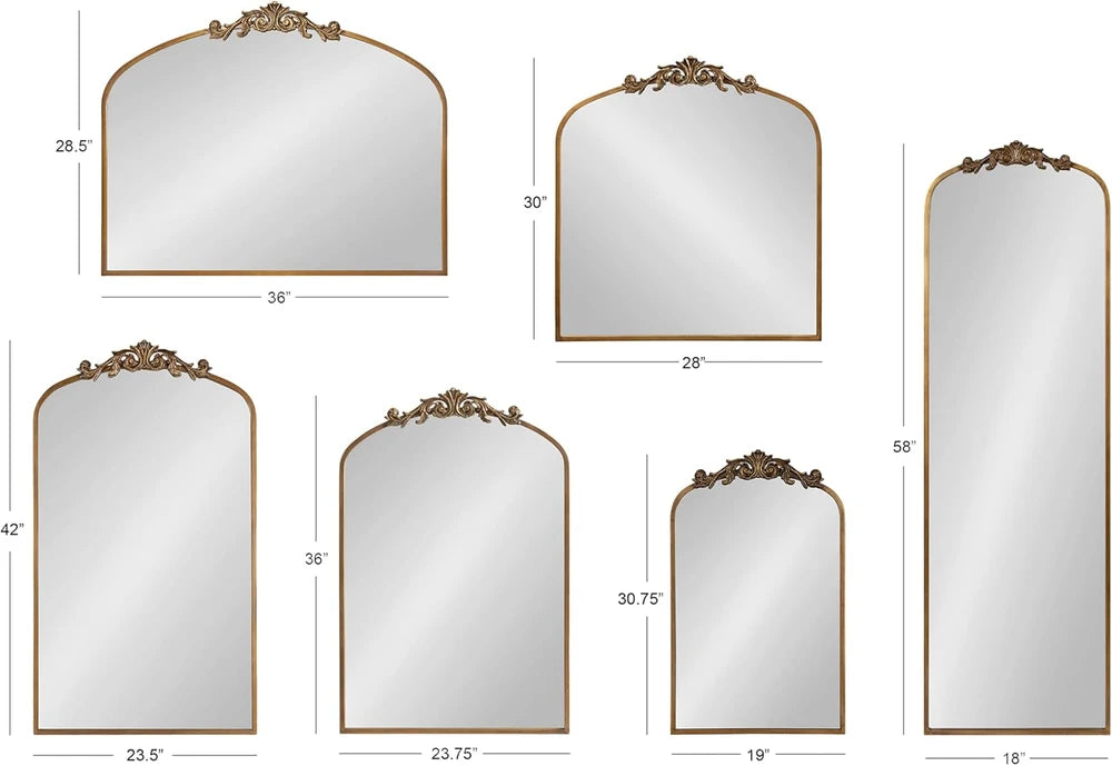 Baroque Arch Wall Mirror