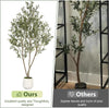 Artificial Olive Tree with White Planter