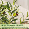 Artificial Olive Tree with White Planter