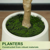 Artificial Olive Tree with White Planter