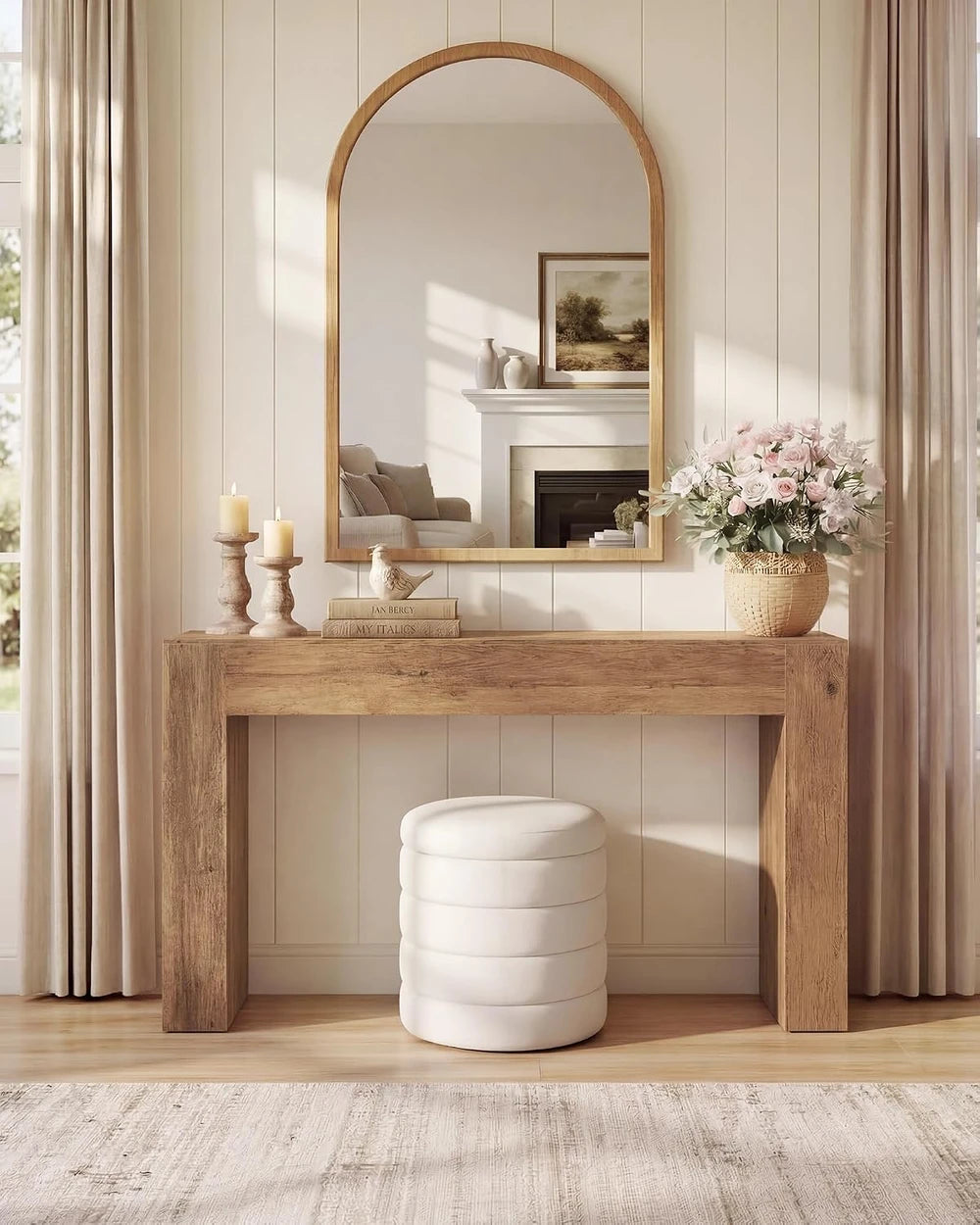 VASAGLE Farmhouse Entryway Table