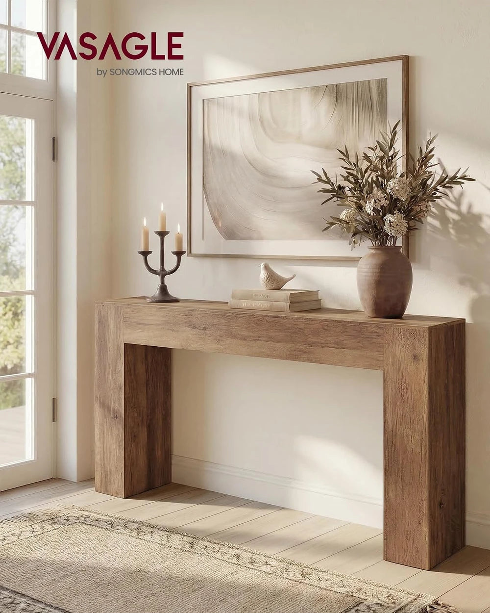 VASAGLE Farmhouse Entryway Table
