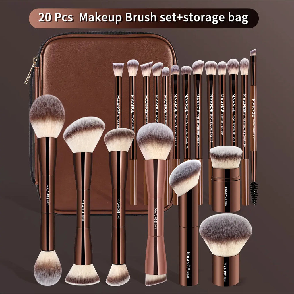 MAANGE Makeup Brushes Set 1 Set Multifunctional Makeup Brushes for Powder Liquid Cream Makeup Tools for Women Cosmetics Brushes Set Makeup Kits Makeup Brushes Set Makeup Tools Cosmetics Kits Concealer Brush,#Dealsforyoudays#Backtoschool#Sohochic