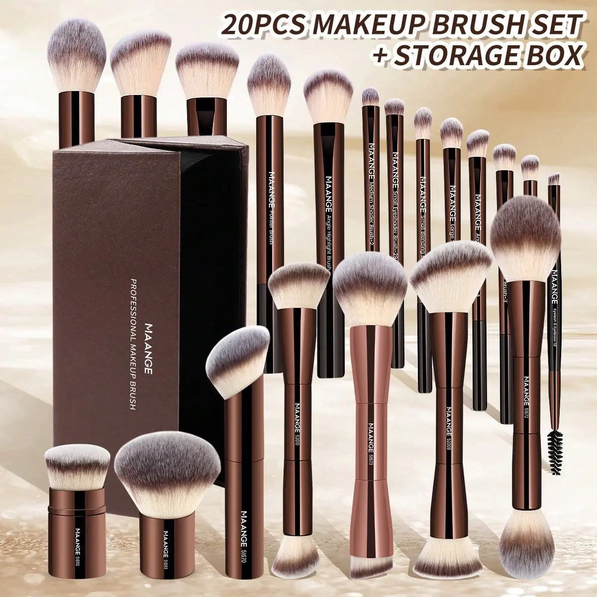 MAANGE Makeup Brushes Set 1 Set Multifunctional Makeup Brushes for Powder Liquid Cream Makeup Tools for Women Cosmetics Brushes Set Makeup Kits Makeup Brushes Set Makeup Tools Cosmetics Kits Concealer Brush,#Dealsforyoudays#Backtoschool#Sohochic