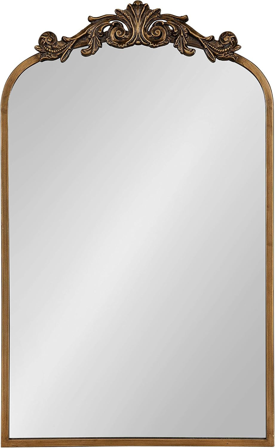 Arendahl Traditional Arch Mirror, 19 X 31 , Gold, Baroque Inspired Wall Decor