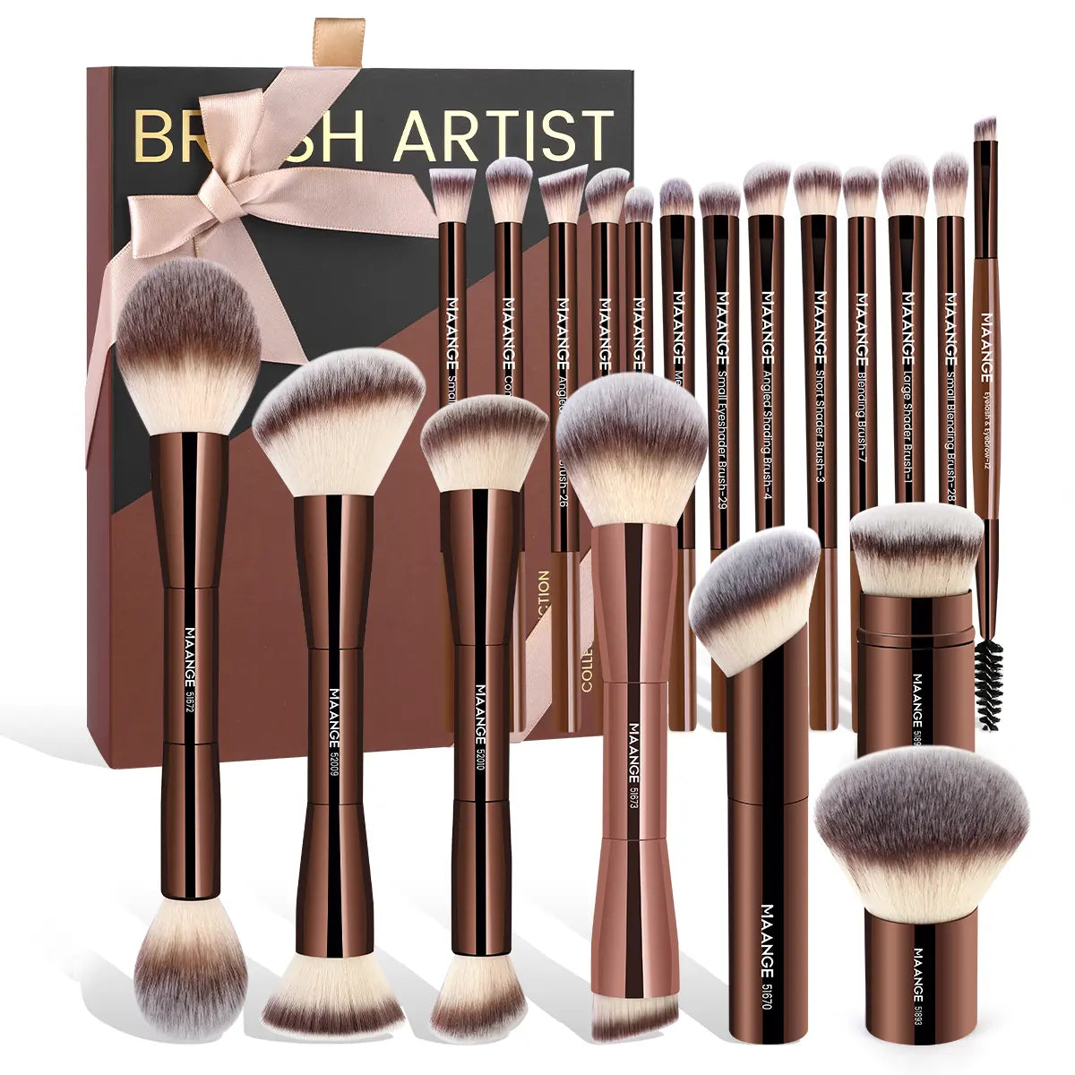 MAANGE Makeup Brushes Set 1 Set Multifunctional Makeup Brushes for Powder Liquid Cream Makeup Tools for Women Cosmetics Brushes Set Makeup Kits Makeup Brushes Set Makeup Tools Cosmetics Kits Concealer Brush,#Dealsforyoudays#Backtoschool#Sohochic