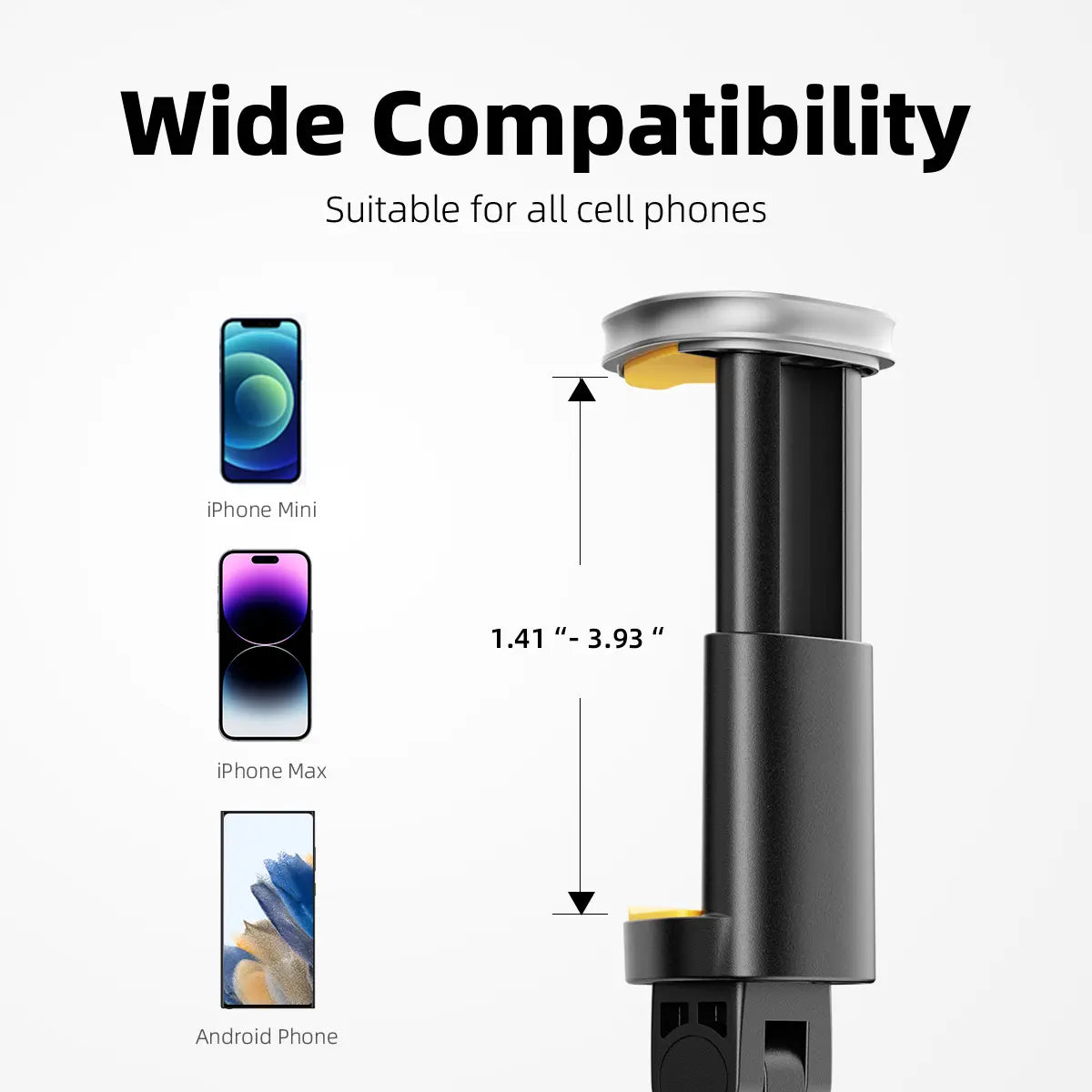 【Backtoschool] Weilisi 60" Phone Tripod, Tripod for Iphone & Portable Selfie Stick Tripod with Remote, Phone Tripod Stand for Video Recording, Travel Tripod for Cell Phone Tripod Compatible with Iphone 15/14/13/Android,Back to School,Back to School Haul