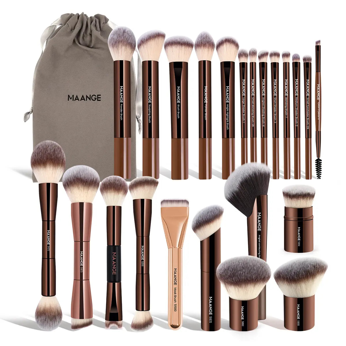 MAANGE Makeup Brushes Set 1 Set Multifunctional Makeup Brushes for Powder Liquid Cream Makeup Tools for Women Cosmetics Brushes Set Makeup Kits Makeup Brushes Set Makeup Tools Cosmetics Kits Concealer Brush,#Dealsforyoudays#Backtoschool#Sohochic