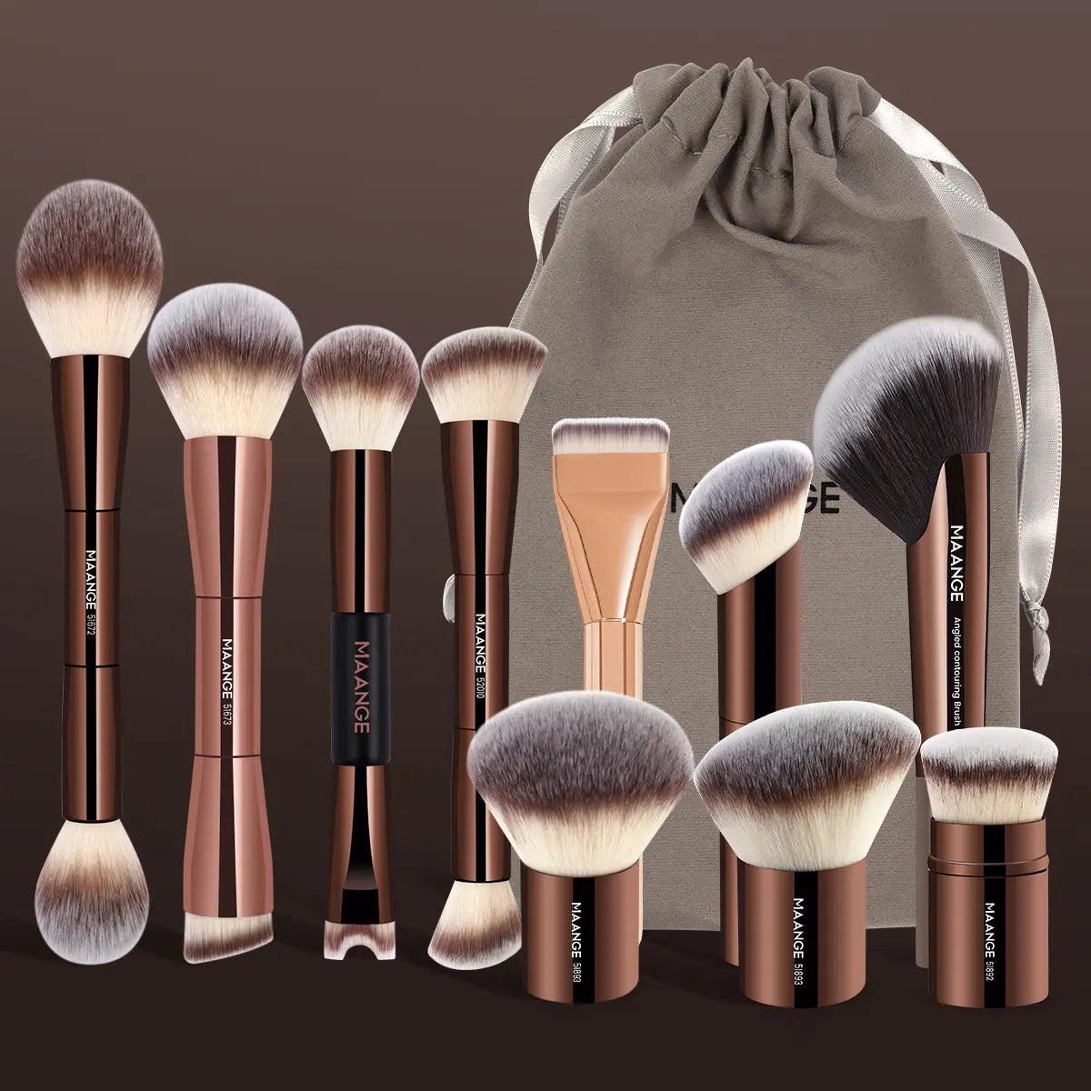 MAANGE Makeup Brushes Set 1 Set Multifunctional Makeup Brushes for Powder Liquid Cream Makeup Tools for Women Cosmetics Brushes Set Makeup Kits Makeup Brushes Set Makeup Tools Cosmetics Kits Concealer Brush,#Dealsforyoudays#Backtoschool#Sohochic