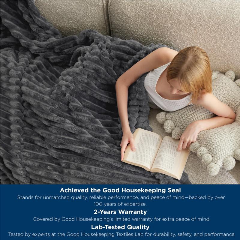 【Backtoschool】Bedsure Luxury Corduroy Fleece Sleep Blanket- Ultra Soft, Warm, Cozy Extra Soft Baby Blanket for Sofa, Bed, Nursery Ideal Seasonal Gift Solid Yellow Color, Lightweight Comforter, House Decor, Bedroom Items, Nursery Room