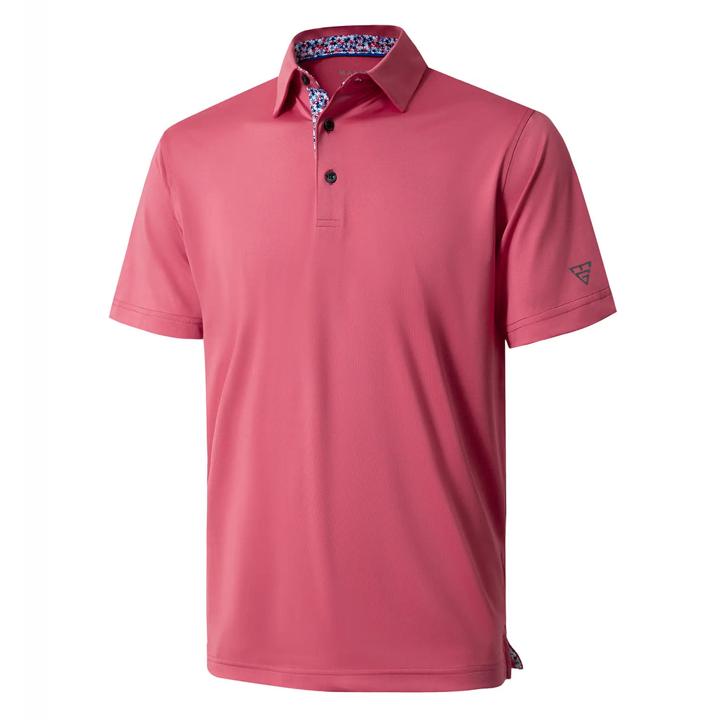 MAELREG Mens Polo Shirts Short Casual Dry Fit Performance Designed Collared Golf Polo Shirts for Men plus Size Men'S Tops