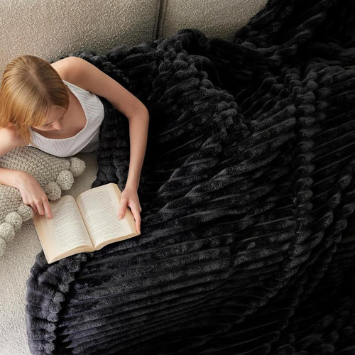 【Backtoschool】Bedsure Luxury Corduroy Fleece Sleep Blanket- Ultra Soft, Warm, Cozy Extra Soft Baby Blanket for Sofa, Bed, Nursery Ideal Seasonal Gift Solid Yellow Color, Lightweight Comforter, House Decor, Bedroom Items, Nursery Room