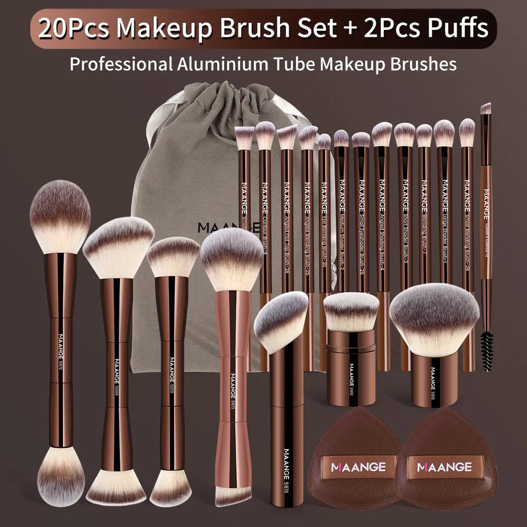 MAANGE Makeup Brushes Set 1 Set Multifunctional Makeup Brushes for Powder Liquid Cream Makeup Tools for Women Cosmetics Brushes Set Makeup Kits Makeup Brushes Set Makeup Tools Cosmetics Kits Concealer Brush,#Dealsforyoudays#Backtoschool#Sohochic