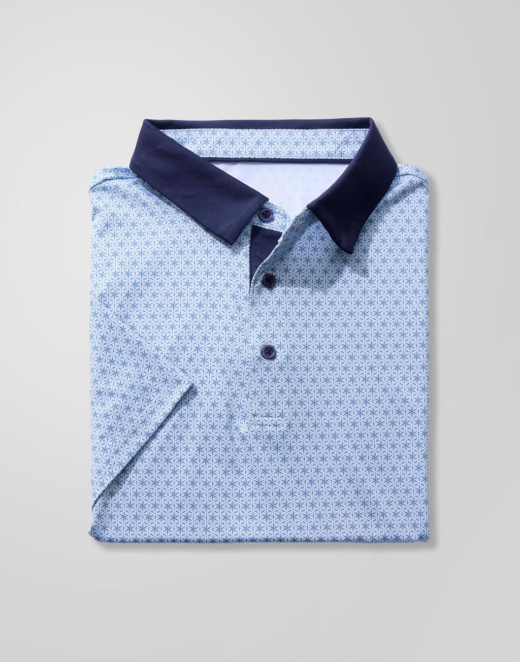 Men'S Golf Polo Shirts Print Short Sleeve Dry Fit Collared Shirt