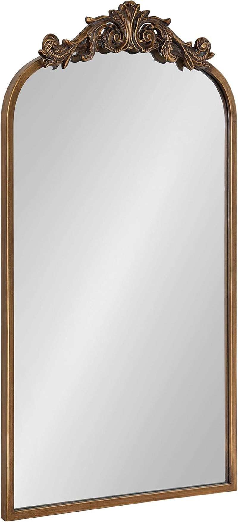Arendahl Traditional Arch Mirror, 19 X 31 , Gold, Baroque Inspired Wall Decor